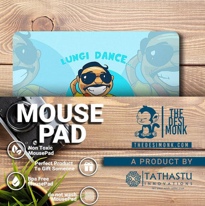 Lungi Dance Anti Skid Technology Mouse Pad for Computers and gamers| PAD-01 - The Desi Monk