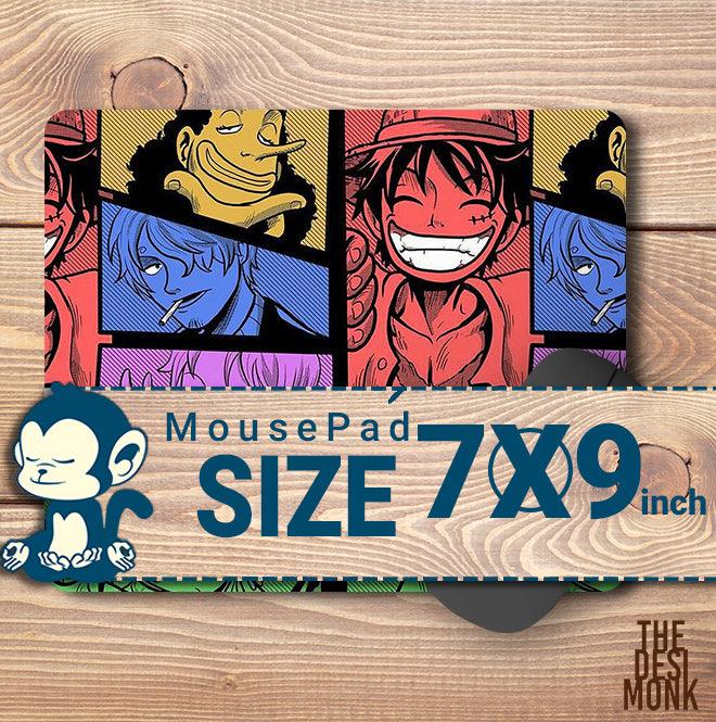 One Peice Comic Anti Skid Technology Mouse Pad for Computers and gamers| PAD-02 - The Desi Monk