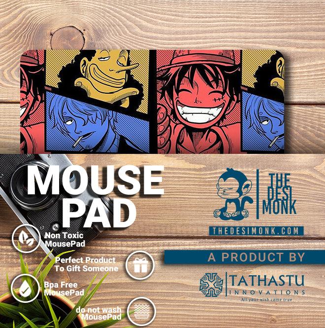 One Peice Comic Anti Skid Technology Mouse Pad for Computers and gamers| PAD-02 - The Desi Monk