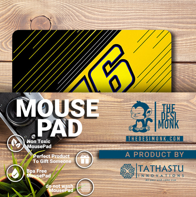 VR46 Anti Skid Technology Mouse Pad for Computers and gamers| PAD-04