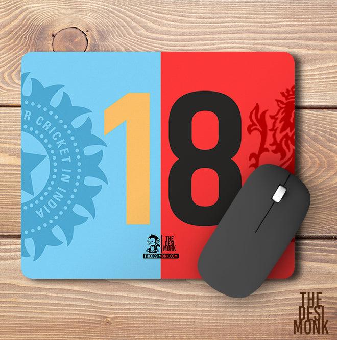 Virat 18 Anti Skid Technology Mouse Pad for Computers and gamers| PAD-05 - The Desi Monk