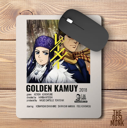 Golden Kamuy Anti Skid Technology Mouse Pad for Computers and gamers