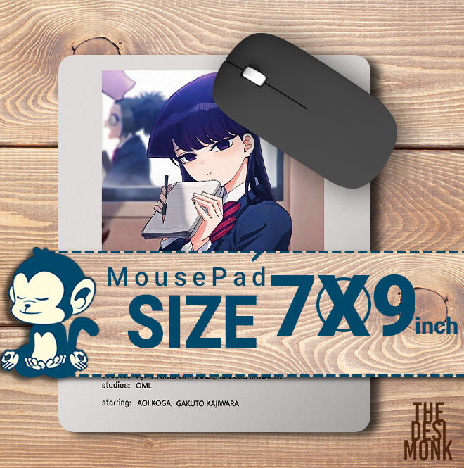 Komi Can't Communicate Anti Skid Technology Mouse Pad for Computers and gamers