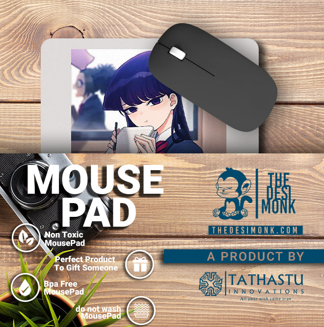 Komi Can't Communicate Anti Skid Technology Mouse Pad for Computers and gamers