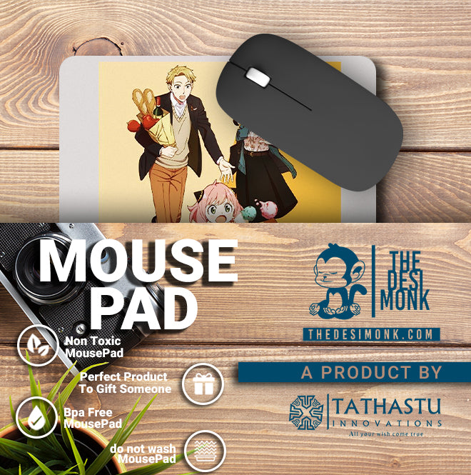 Spy X Family Anti Skid Technology Mouse Pad for Computers and gamers