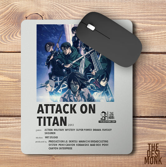 Attack On Titan Anti Skid Technology Mouse Pad for Computers and gamers