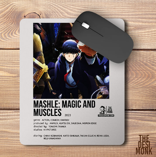 Mashle:Magic And Muscles Anti Skid Technology Mouse Pad for Computers and gamers