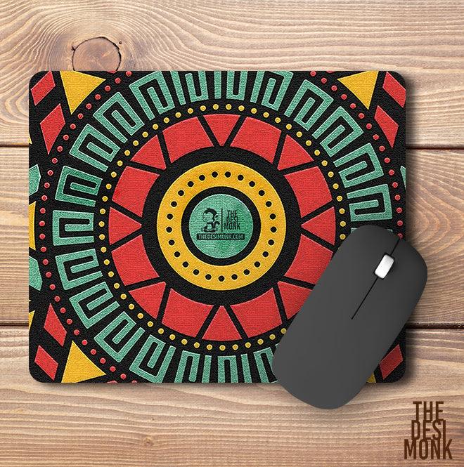 Mandala Mouse Pad for Gamers | Indian Classic Anti Skid Technology Mouse Pad for Computers| PAD-151 - The Desi Monk