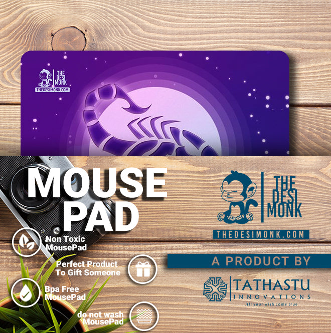 Scorpio Mouse Pad for Gamers | Zodiac Anti Skid Technology Mouse Pad for Computers| Pad-159