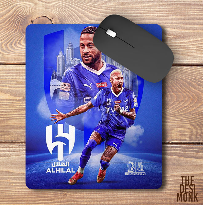 Neymar  Al Hilal Anti Skid Technology Mouse Pad for Computers and gamers