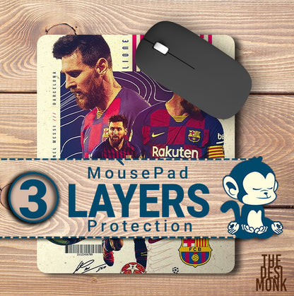 Messi FCB Anti Skid Technology Mouse Pad for Computers and gamers