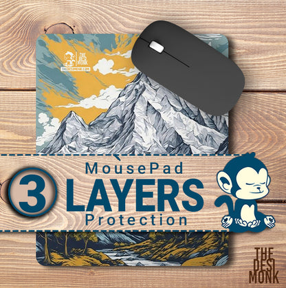 Snow Mountain Anti Skid Technology Mouse Pad for Computers and gamers