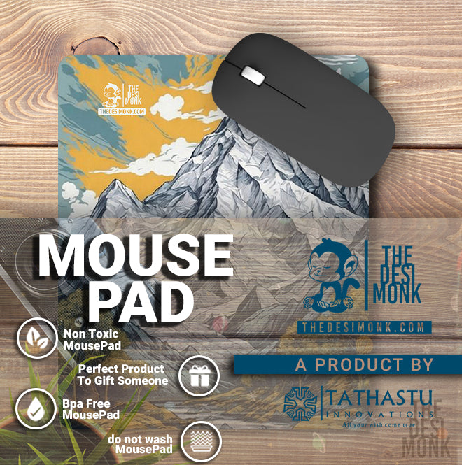 Snow Mountain Anti Skid Technology Mouse Pad for Computers and gamers