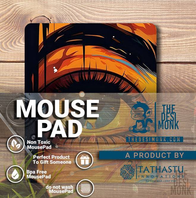 Women Eye Anti Skid Technology Mouse Pad for Computers and gamers