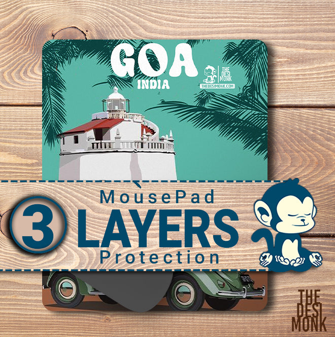 Goa India Anti Skid Technology Mouse Pad for Computers and gamers