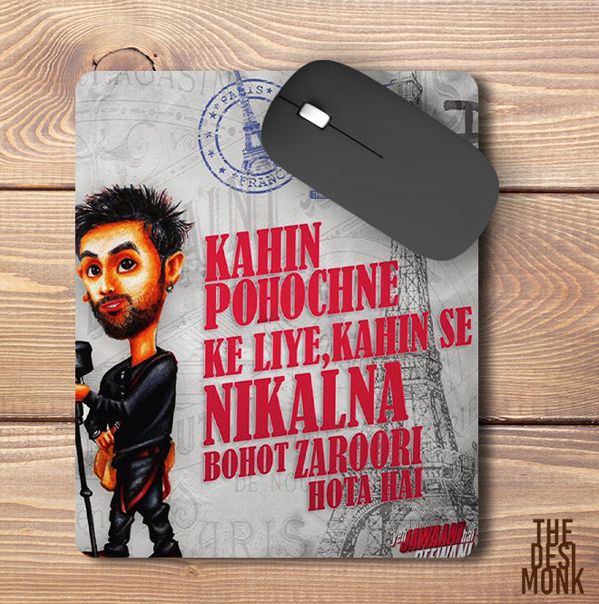 Yeh Jawaani Hai Deewani Anti Skid Technology Mouse Pad for Computers and gamers