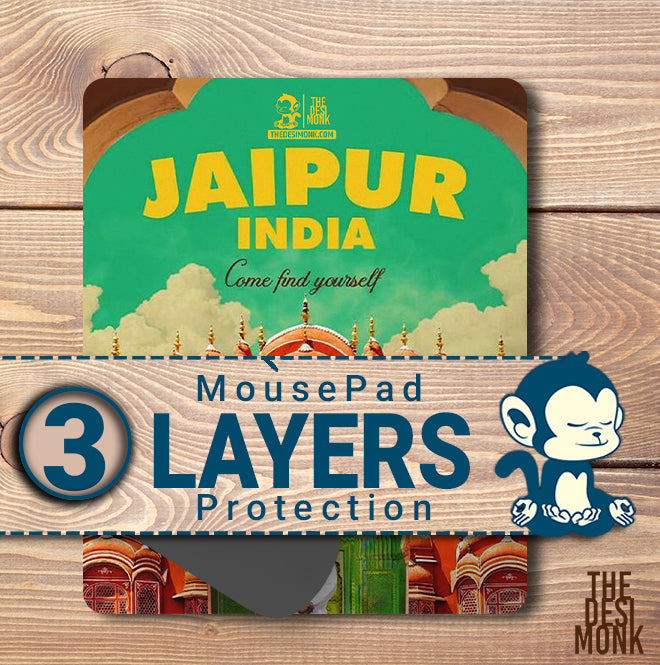 Jaipur India Anti Skid Technology Mouse Pad for Computers and gamers