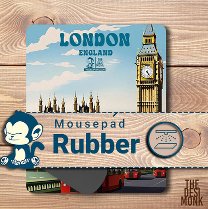 London England Anti Skid Technology Mouse Pad for Computers and gamers