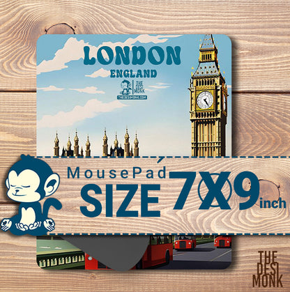 London England Anti Skid Technology Mouse Pad for Computers and gamers