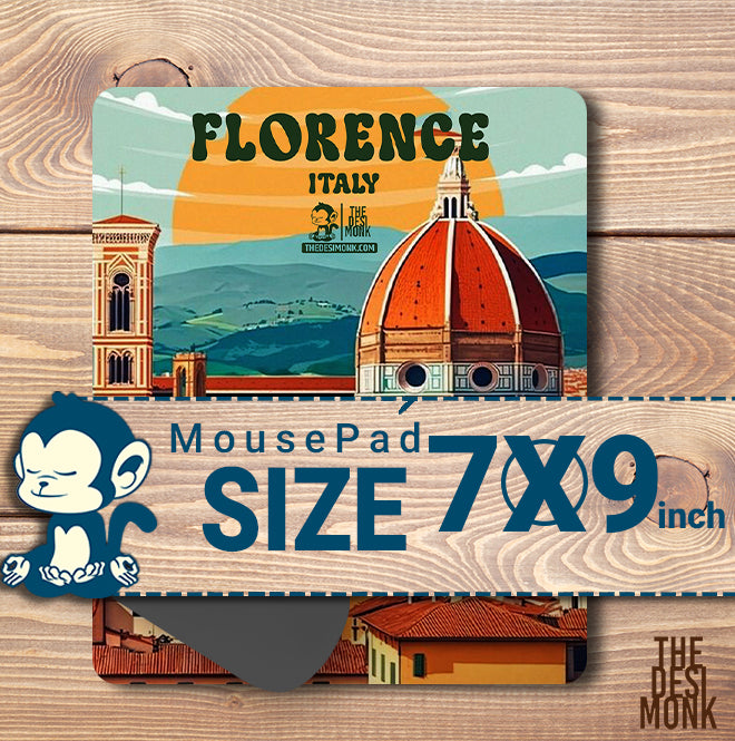 Florence Italy Anti Skid Technology Mouse Pad for Computers and gamers