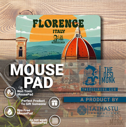 Florence Italy Anti Skid Technology Mouse Pad for Computers and gamers