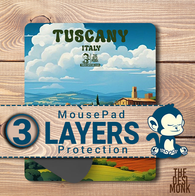 Tuscany Italy Anti Skid Technology Mouse Pad for Computers and games