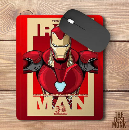 Tony Stark Mouse Pad for Gamers | Comic Superhero Anti Skid Technology Mouse Pad for Computers| PAD-29 - The Desi Monk