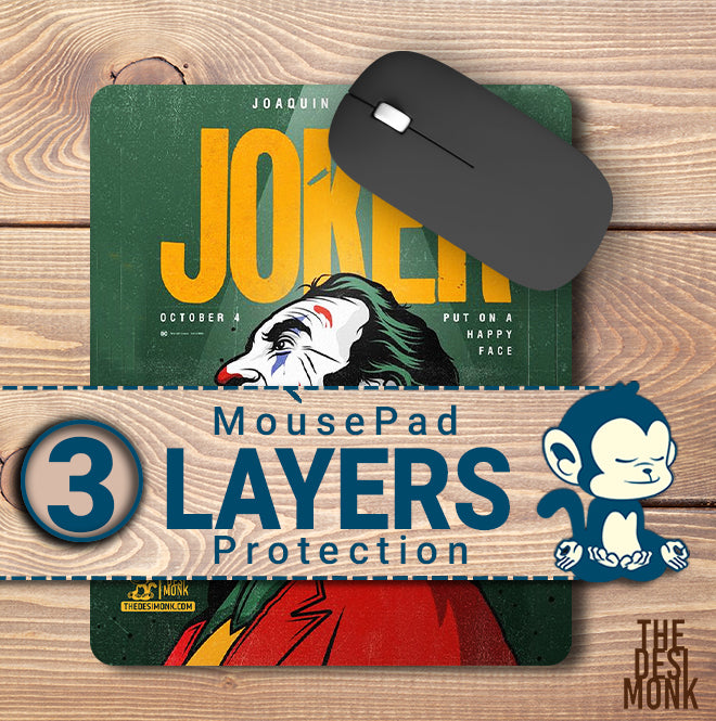 Joker Anti Skid Technology Mouse Pad for Computers and gamers