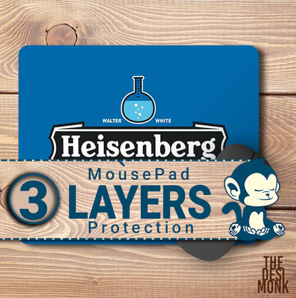 Heisenberg Anti Skid Technology Mouse Pad for Computers and gamers