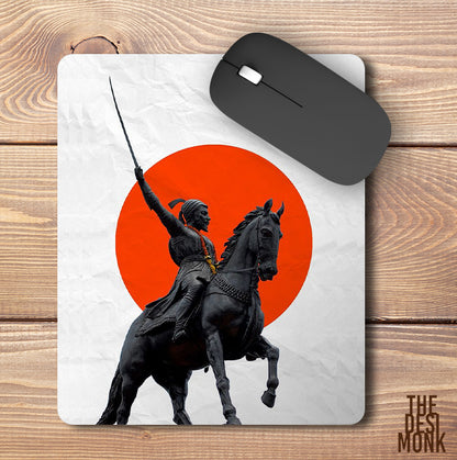 Chhatrapati Shivaji Maharaj Anti Skid Technology Mouse Pad for Computers and gamers