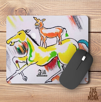 Majnu Painting Anti Skid Technology Mouse Pad for Computers and gamers