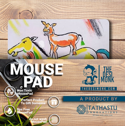 Majnu Painting Anti Skid Technology Mouse Pad for Computers and gamers