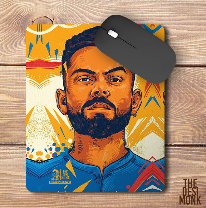 king kohli Anti Skid Technology Mouse Pad for Computers and gamers