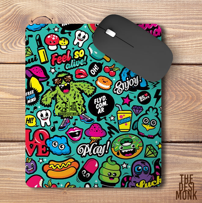 Doodle Anti Skid Technology Mouse Pad for Computers and gamers