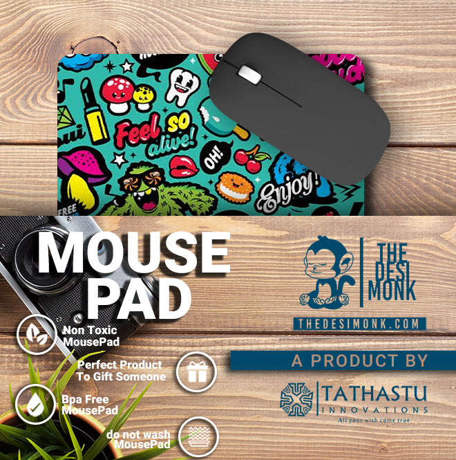 Doodle Anti Skid Technology Mouse Pad for Computers and gamers