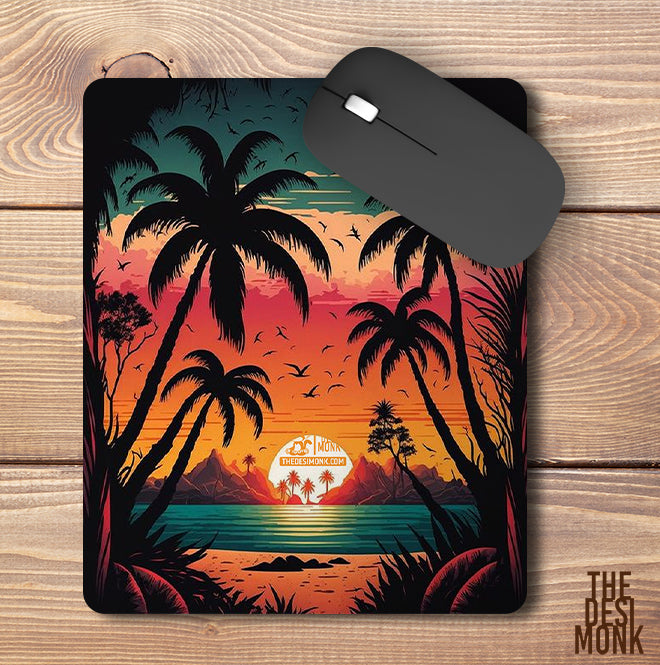 Sunset Anti Skid Technology Mouse Pad for Computers and gamers