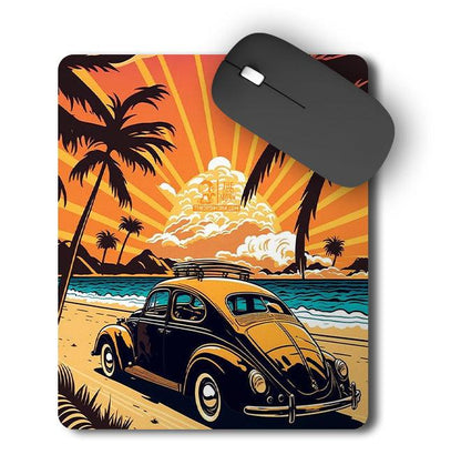 Vintage Car Mouse Pad for Gamers | Wonderlust Anti Skid Technology Mouse Pad for Computers| PAD-99 - The Desi Monk