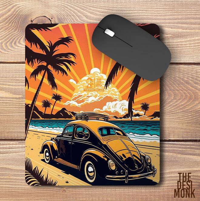 Vintage Car Mouse Pad for Gamers | Wonderlust Anti Skid Technology Mouse Pad for Computers| PAD-99 - The Desi Monk